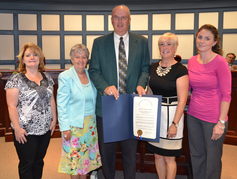 Gathered at the June 3 meeting of Sussex County Association of Realtors are (l-r) Angela Emerson of SCAOR, Seaford area Realtor Sue Bramhall, Sussex County Council President Michael Vincent, SCAOR Executive Vice President Ruth Briggs King and Brandy Nauman, Sussex County’s Fair Housing compliance officer. SOURCE SUBMITTED
